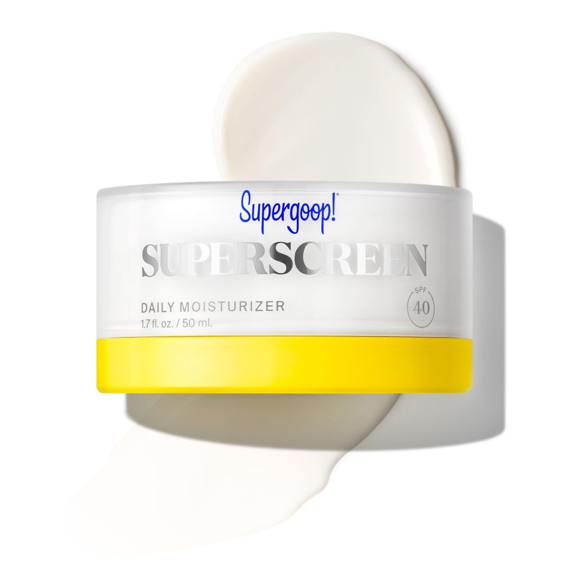 Supergoop! Superscreen Daily Moisturizer with SPF 40 PA+++ | 1.7 fl oz Hydrating Sunscreen | Broad Spectrum UV Protection | Blue Light & Pollution Defense | Perfect for Work, Travel & Outdoor Activities