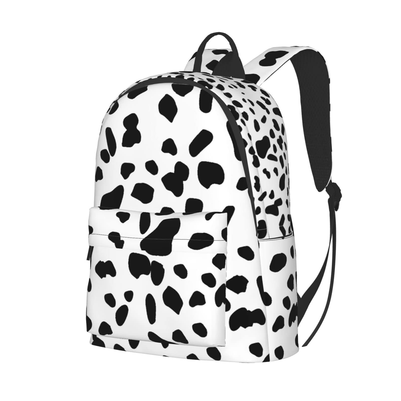 Stylish Dalmatian Print Laptop Backpack for College, Travel & Work - Durable 15.6 Inch Notebook Daypack for Men & Women - Perfect for School, Commuting & Business Trips
