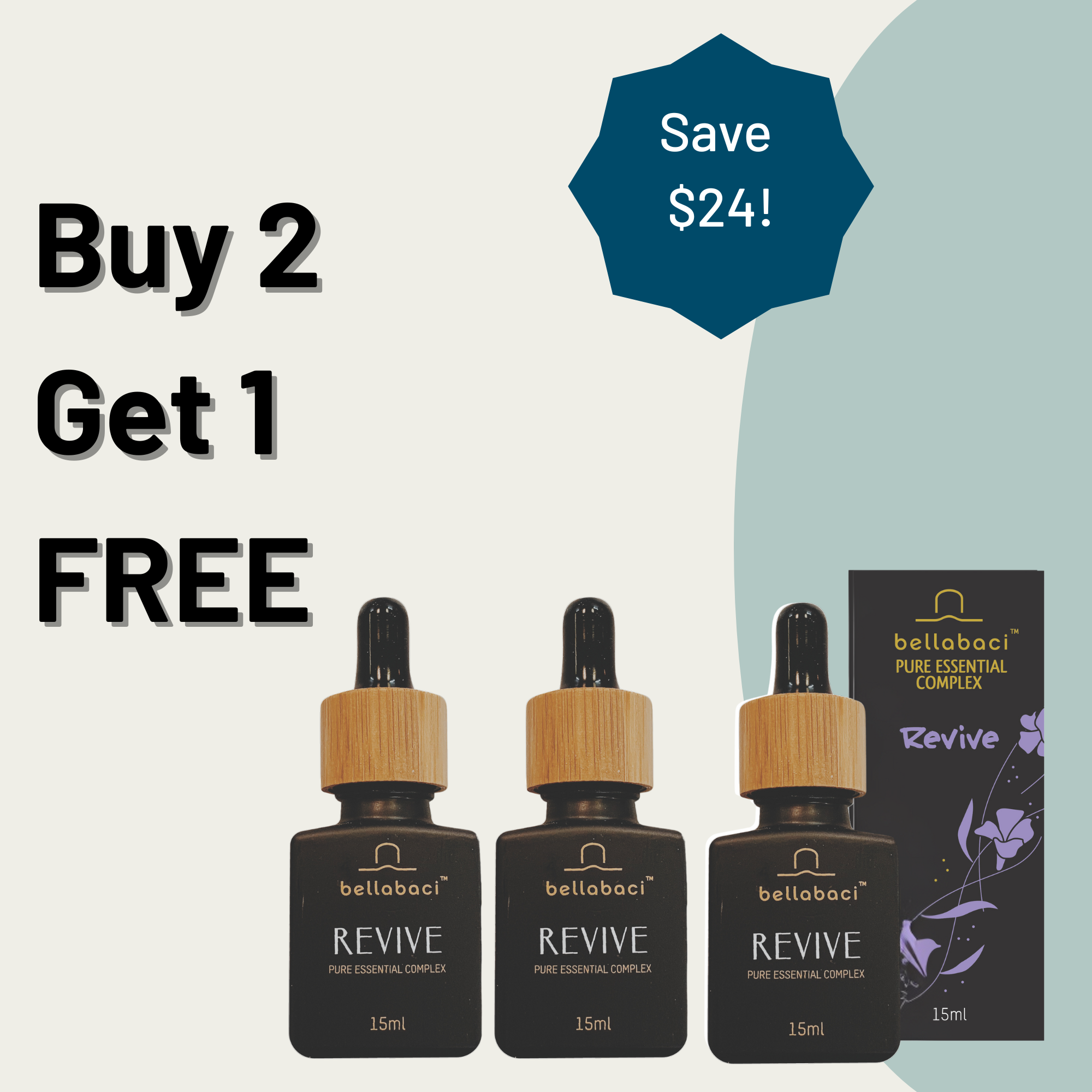 Bellabaci Revive Pure Essential Complex - 15 mL Aromatherapy Oil for Relaxation & Stress Relief | Buy 2 Get 1 Free | Perfect for Massage, Diffuser & Bath