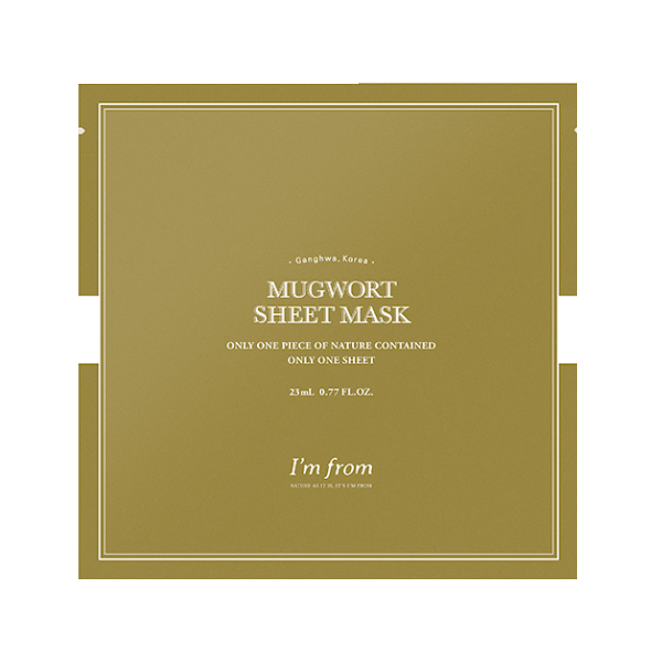 I'm From Mugwort Sheet Mask - Korean Skincare for Acne & Pore Care - Perfect for Relaxation & Self-Care Routine