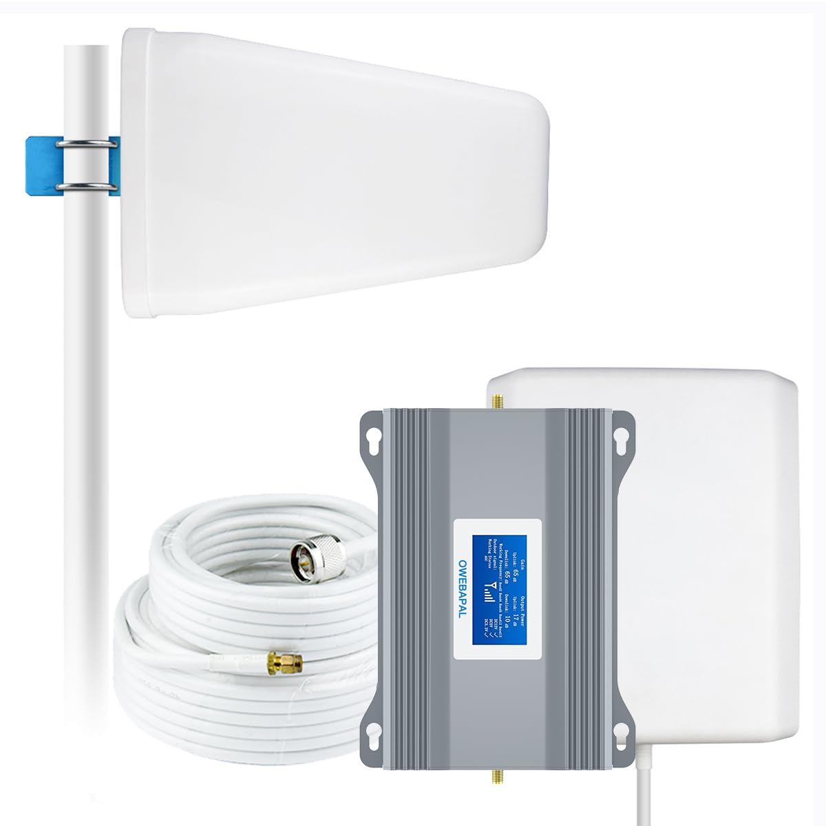 AT&T Verizon T-Mobile Cell Phone Signal Booster for Home - 5000 Sq Ft Coverage, 5G 4G LTE Bands 13/12/17/5/4/2 - Network Extender for Improved Indoor Reception | Perfect for Homes, Offices & Remote Work Areas