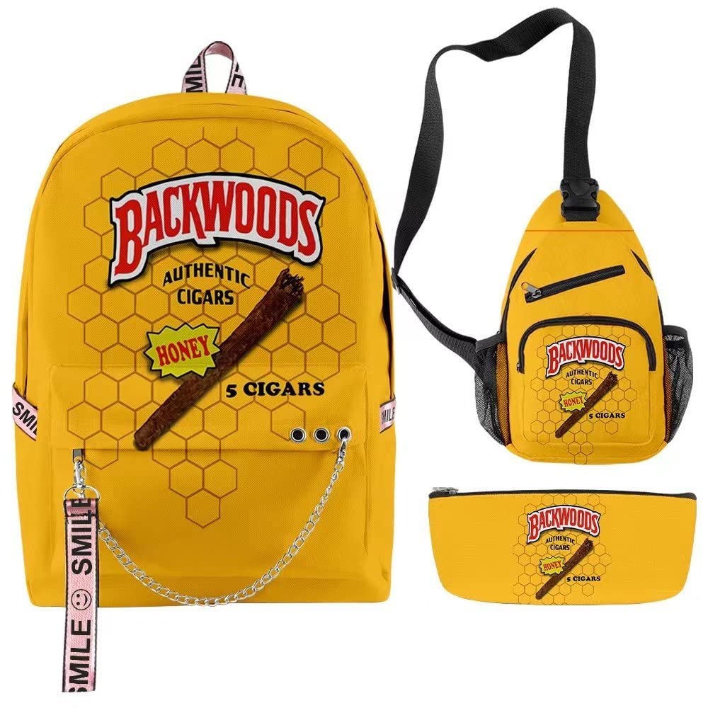 Backwoods Laptop Backpack for Men & Women - Durable School, Travel & Work Backpack with Shoulder Straps - Perfect for Commuting, Hiking & Outdoor Adventures