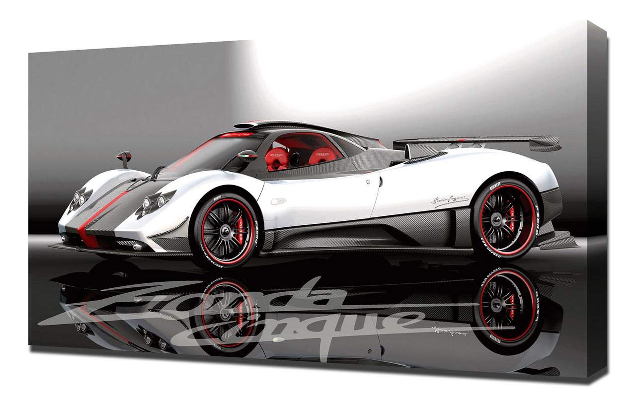 2009 Pagani Zonda Cinque V1 Canvas Art Print - High Quality Wall Art & Canvas Wrap for Home & Office Decor