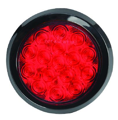 Fortpro 4 Round LED Light with 16 SQ LEDs - Bright Energy Efficient Lighting for Home, Garage, Workshop, and Outdoor Use
