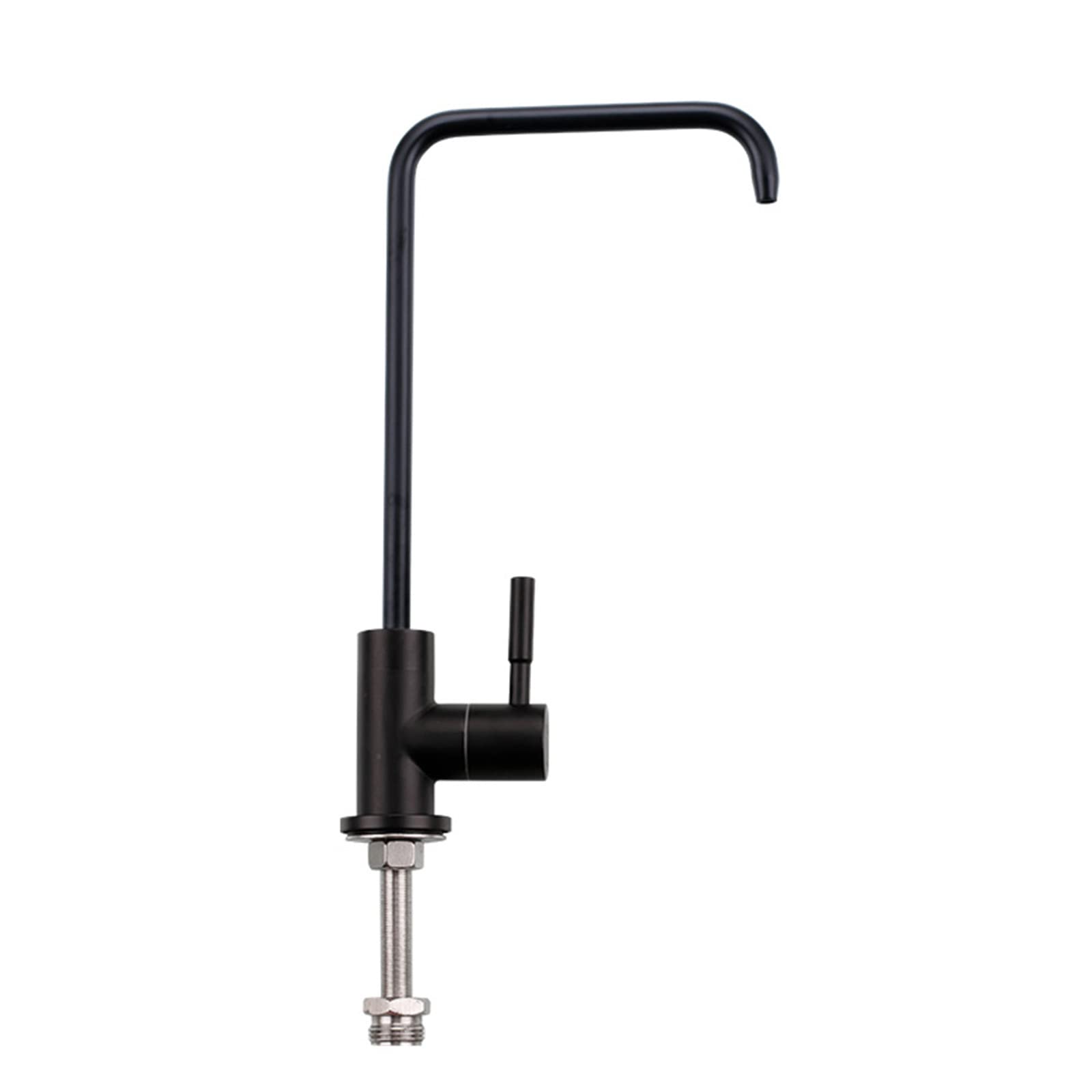 Black Stainless Steel Kitchen Faucet with Water Filter for Purifier - Straight Drinking Water Tap for Home & Office Use