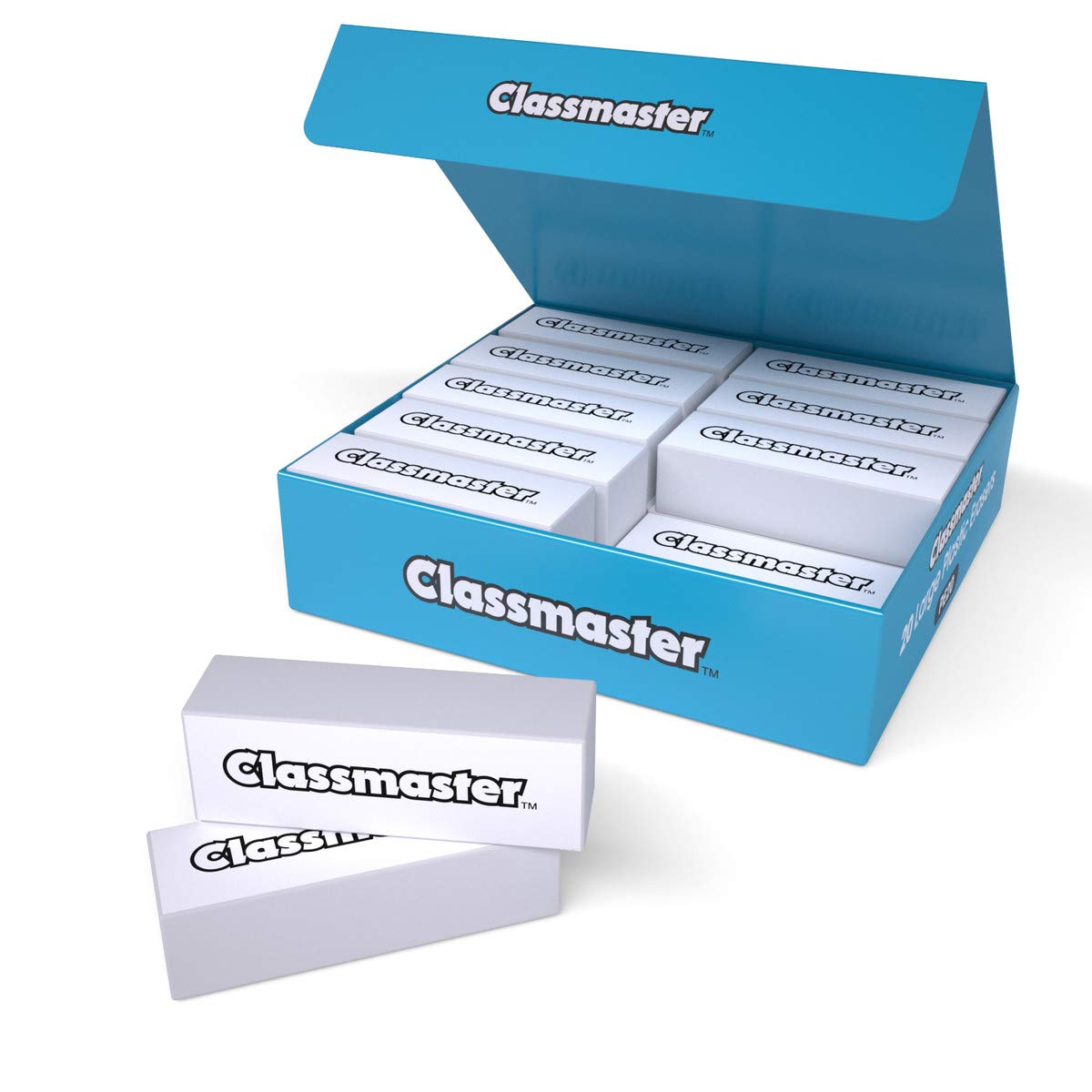 Classmaster Large Erasers 20-Pack for School & Office Use