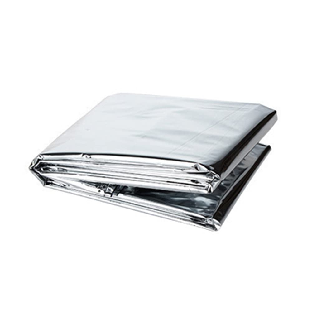 Emergency Mylar Thermal Blankets - 100 Pack PET Insulated Survival Blankets for First Aid, Camping & Hiking | Sun Protection & Life Saving Gear for Outdoor Adventures, Emergency Kits & Disaster Preparedness