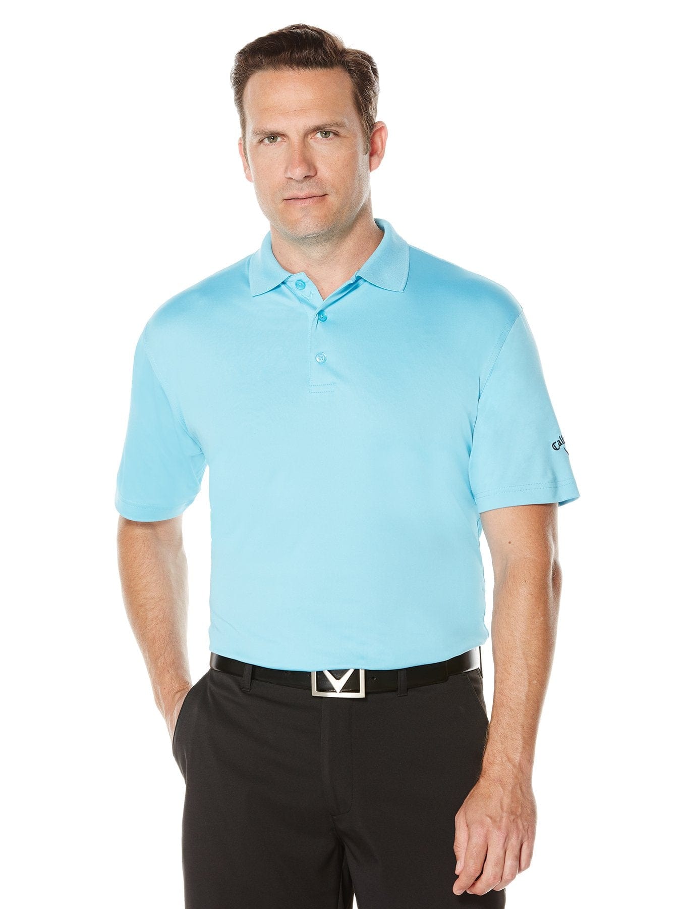 Big & Tall Performance Solid Polo Shirt for Men - Comfortable & Breathable Workout & Casual Wear - Perfect for Gym, Office & Outdoor Activities