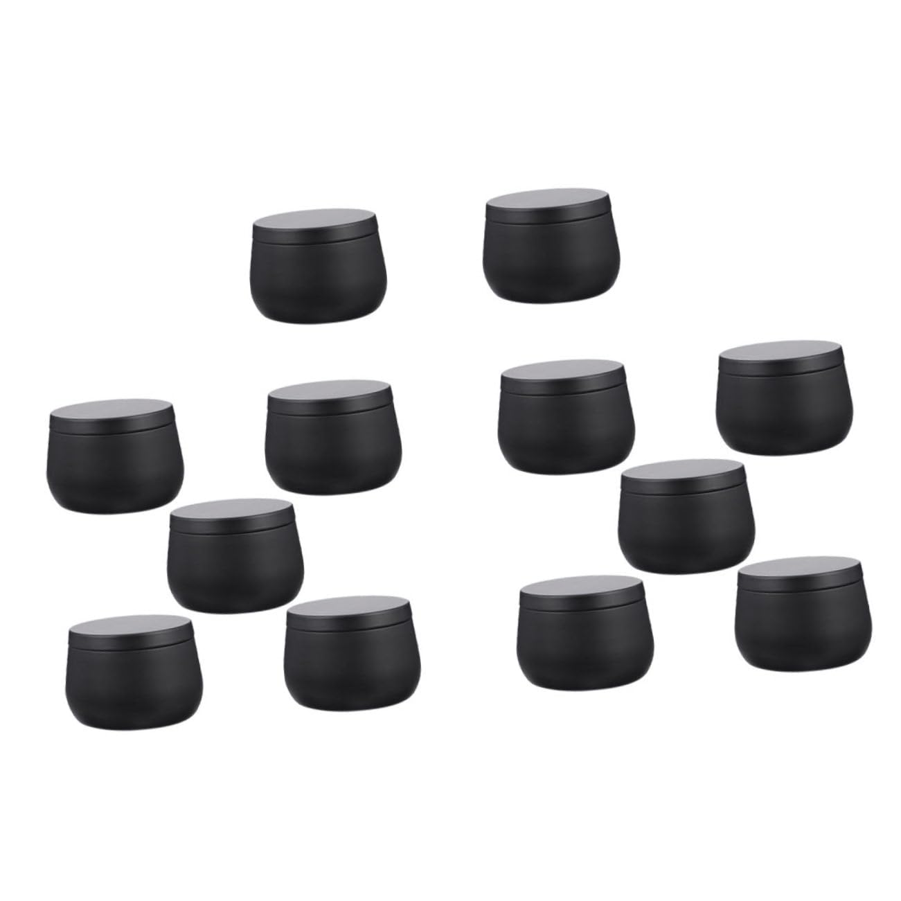 Amosfun 36 Pcs Airtight Tin Can Containers with Lids - 4Oz Round Tinplate Jars for Tea Storage, Candle Making, Loose Leaf Herbs & DIY Crafts | Perfect for Home Organization, Wedding Favors & Gift Packaging