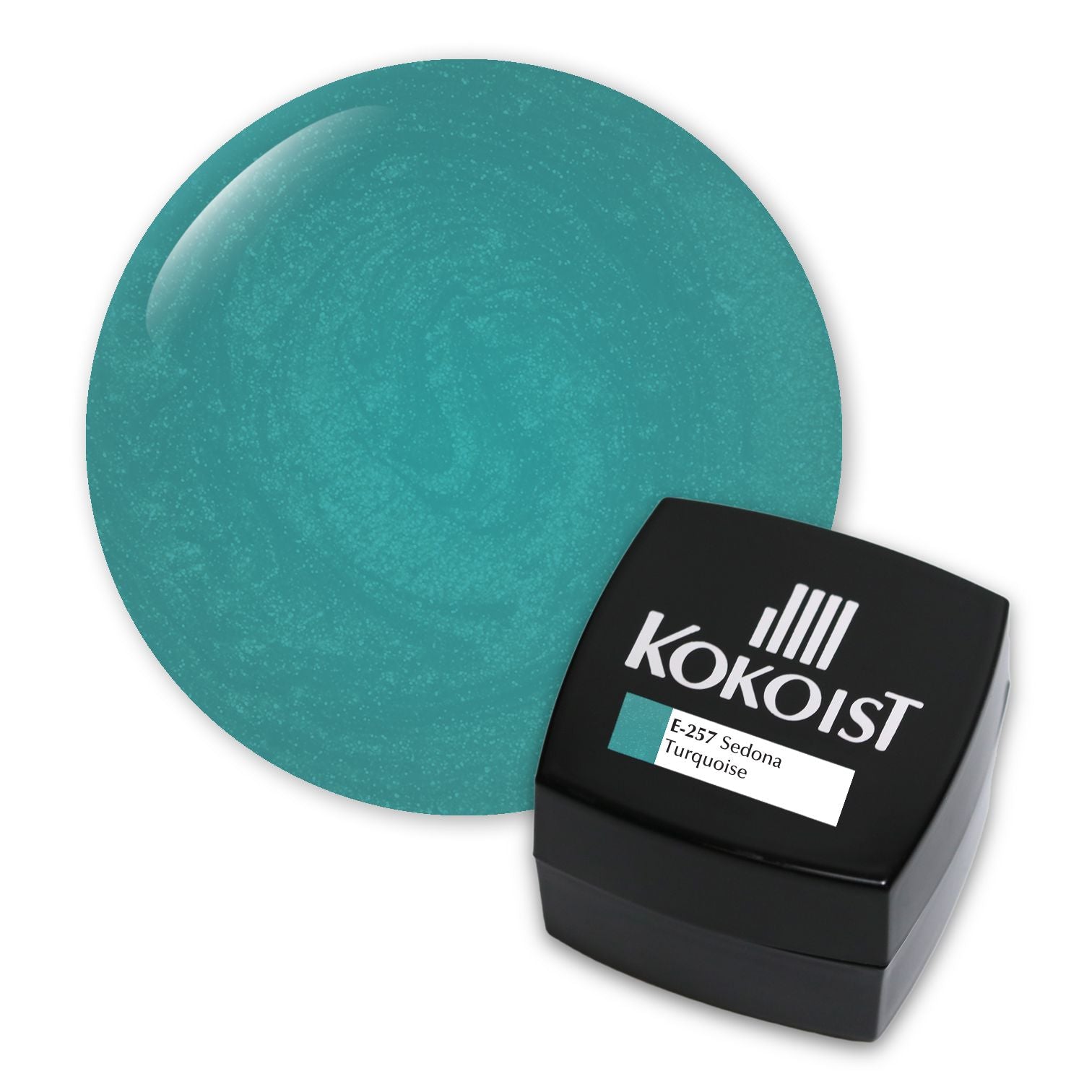 Kokoist E 257 Sedona Turquoise Gel Nail Polish - Long Lasting & High Pigment - Perfect for Nail Art & Salon Use