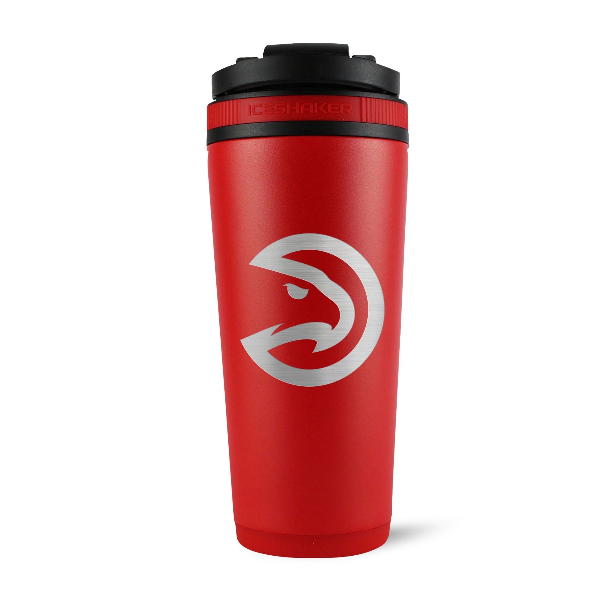 Official Atlanta Hawks 26oz Insulated Stainless Steel Water Bottle with Straw Lid - Red | Perfect for Gym, Sports, Workouts & Outdoor Activities
