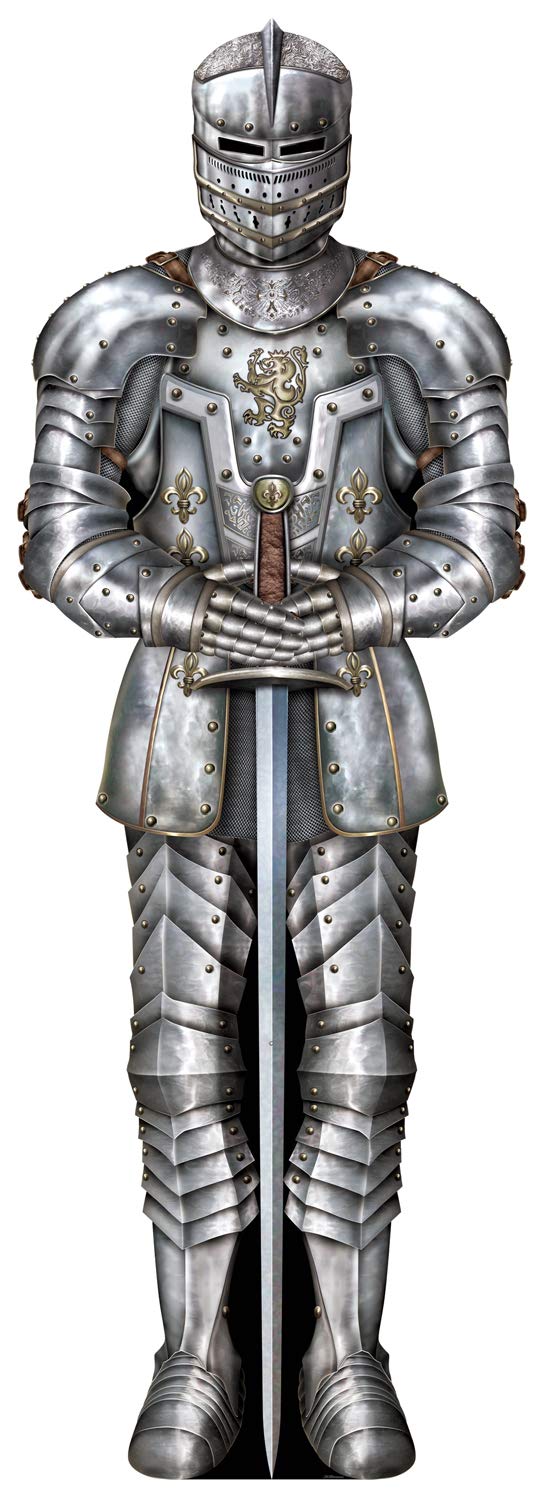 Medieval Knight Armor Cutout - 6' Party Decoration & Photo Prop for Halloween & Themed Events