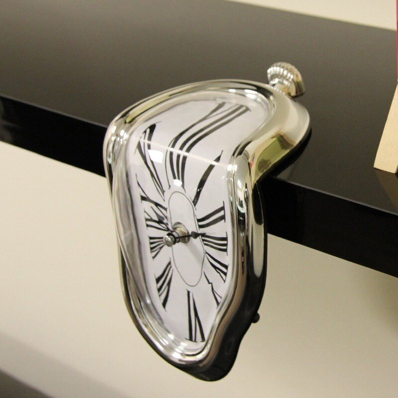 Surreal Dali Melting Clock Wall Art - Unique Salvador Dali Inspired Home Decor for Living Room, Bedroom & Office | Perfect Gift for Art Lovers