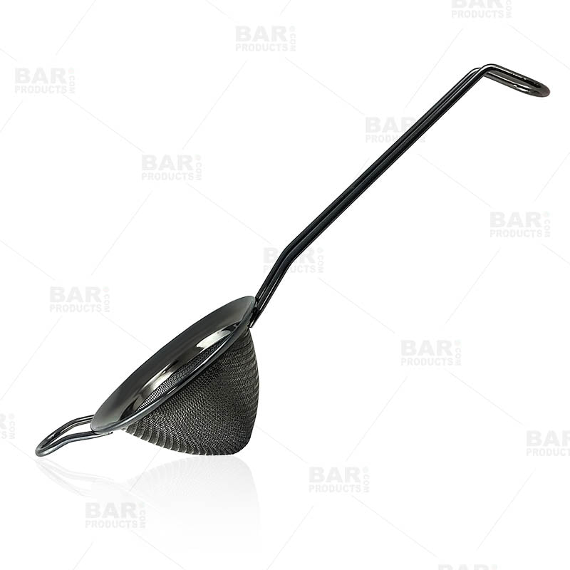 BarConic® Fine Mesh Strainer - Premium Gunmetal Kitchen Sieve for Filtering Tea, Coffee, Herbs & Spices | Ideal for Home Cooking, Baking & Cocktail Making