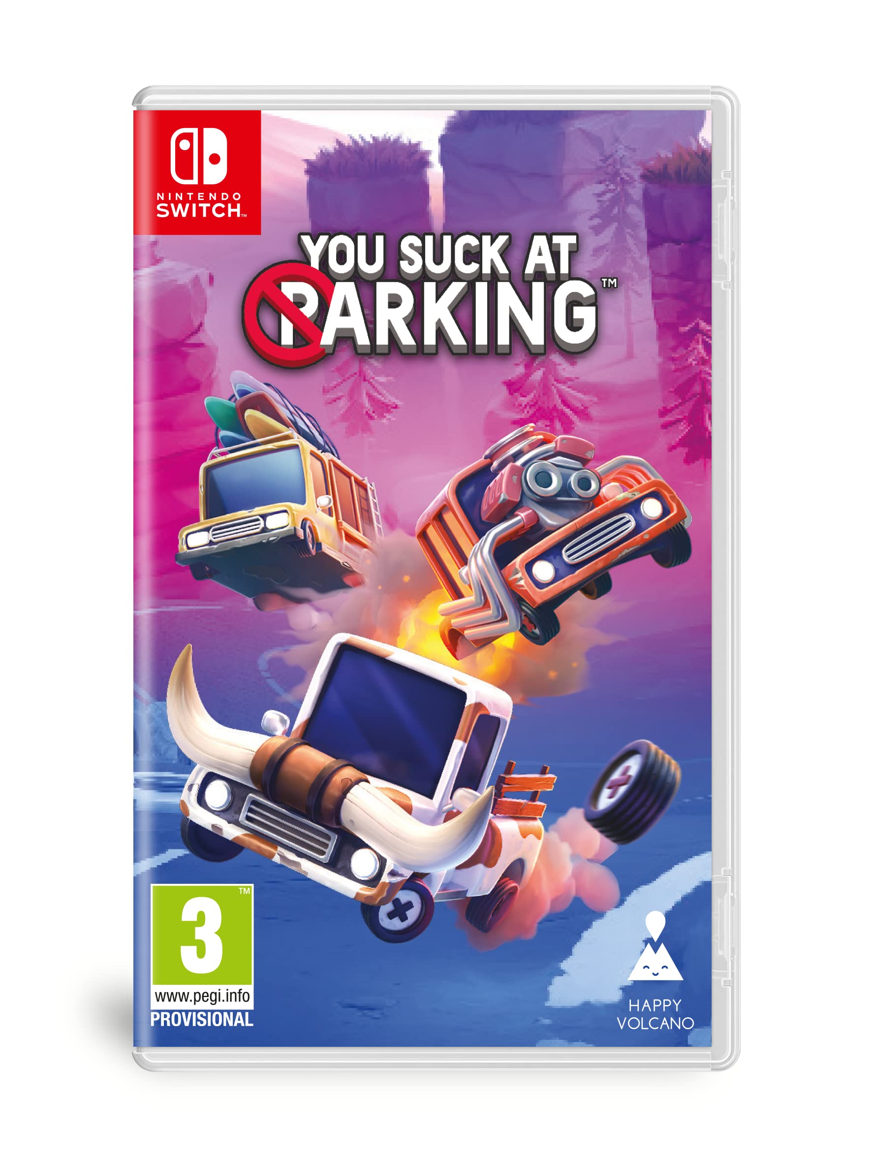 Funny Parking Game for Nintendo Switch - You Suck at Parking - Challenging Multiplayer Driving Simulation for Parties & Family Game Nights