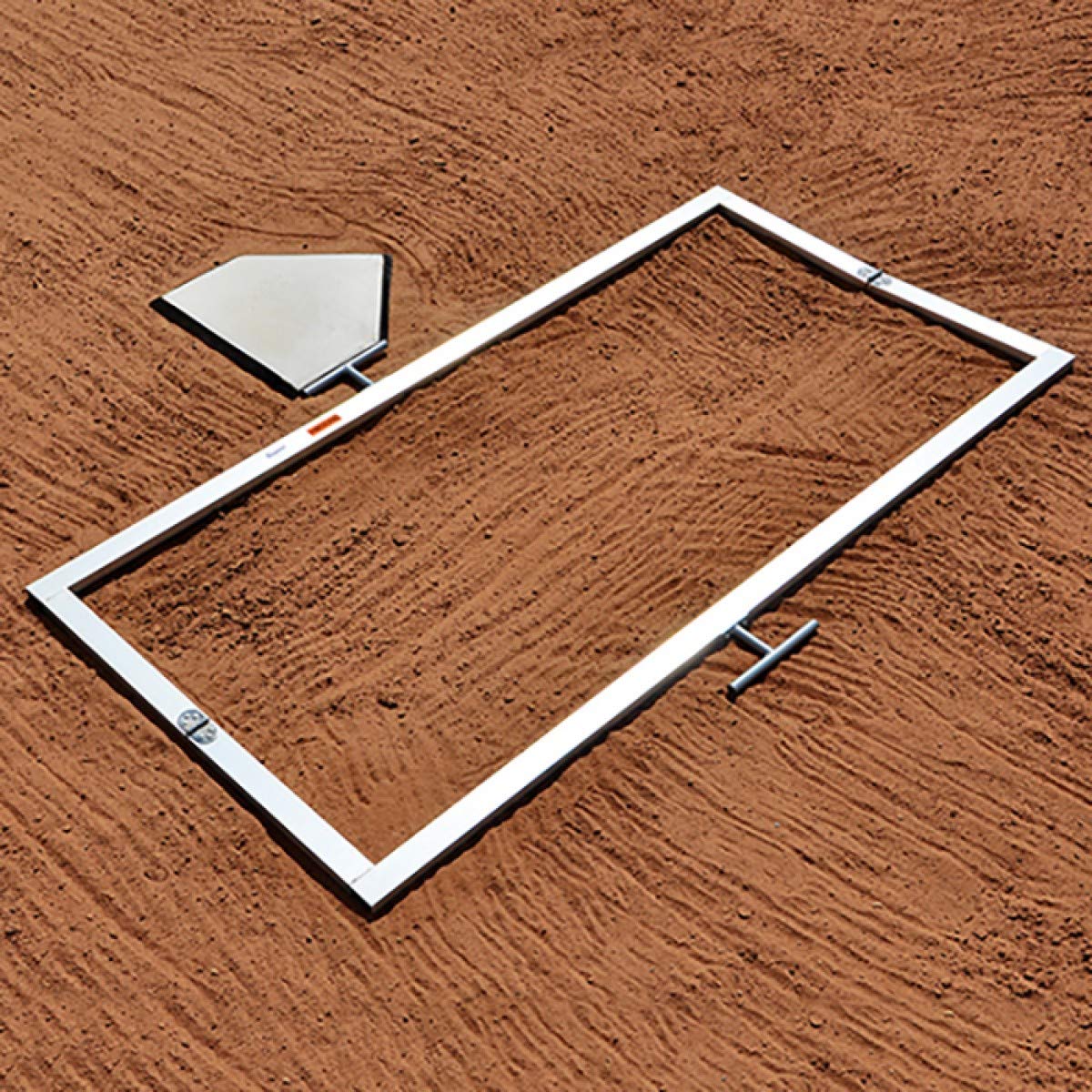 Jaypro Sports BBTMSB Softball Batters Box Template - Regulation Size Baseball/Softball Practice Mat for Training & Field Marking - Perfect for Home, School & Team Practice Sessions