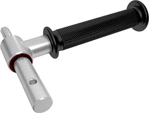 Premium Steel Ice Auger Drill Adapter with Handle - 18mm/0.720