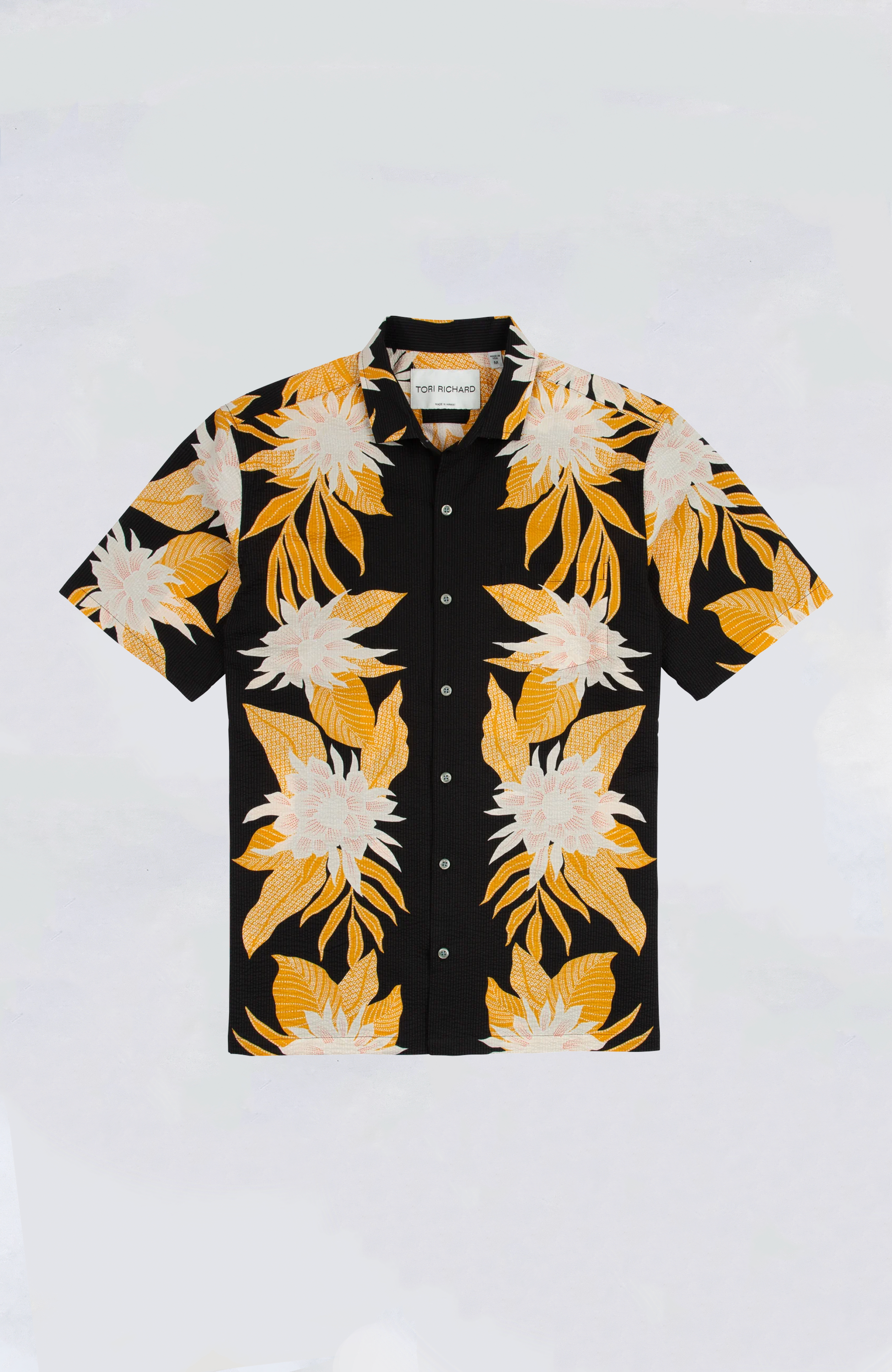 Tori Richard Men's Summer Night Aloha Shirt - Hawaiian Short Sleeve Button Down Shirt for Beach Vacation & Tropical Party Wear