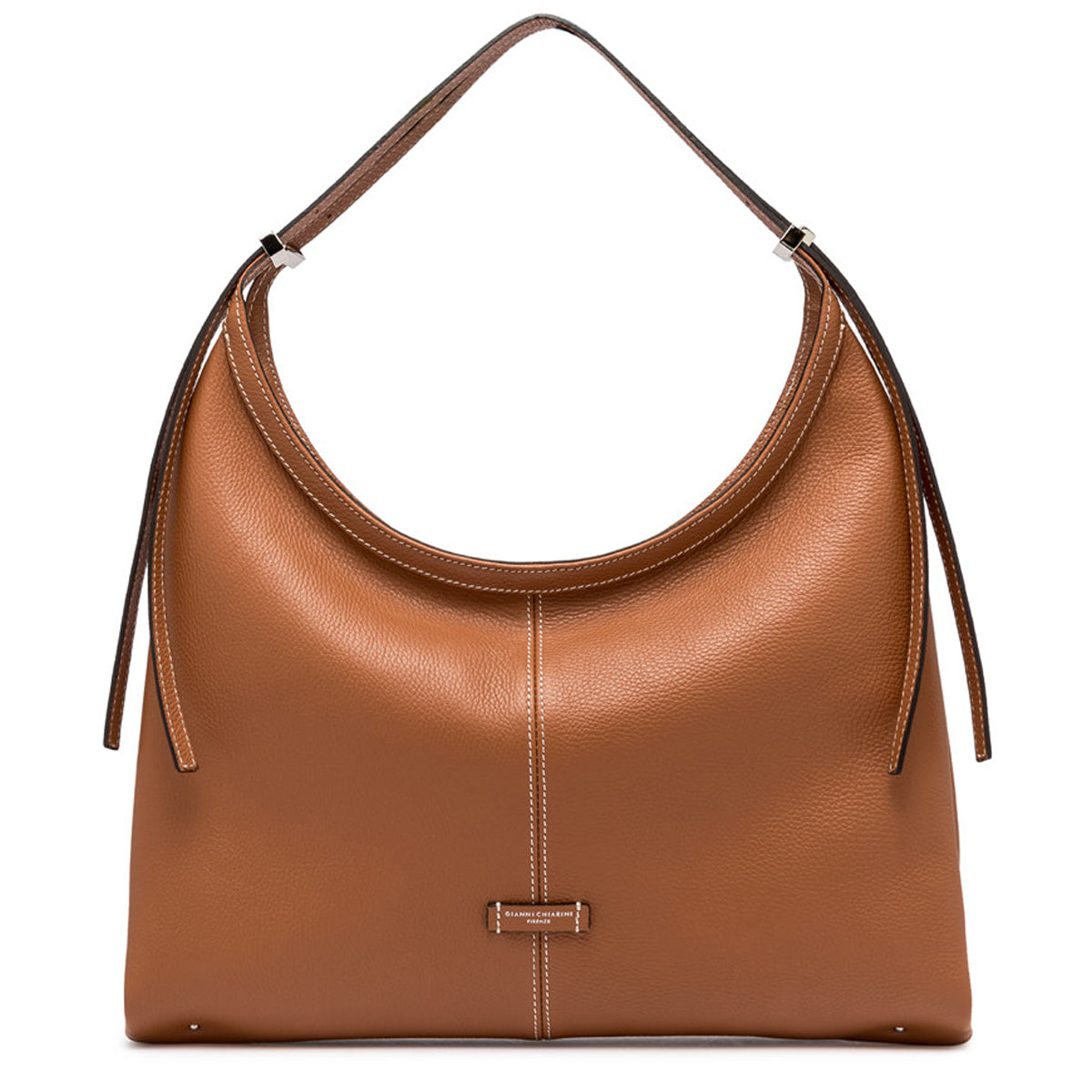 Gianni Chiarini Norma Maxi Caramello Shoulder Bag - BS 11321 GRN - Premium Leather Handbag for Women, Fashionable Tote with Adjustable Strap - Perfect for Work, Travel & Everyday Use