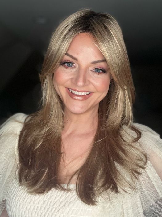 Brooke Synthetic Lace Front Wig with Mono Top - Natural Looking Human Hair Replacement for Daily Wear & Special Occasions