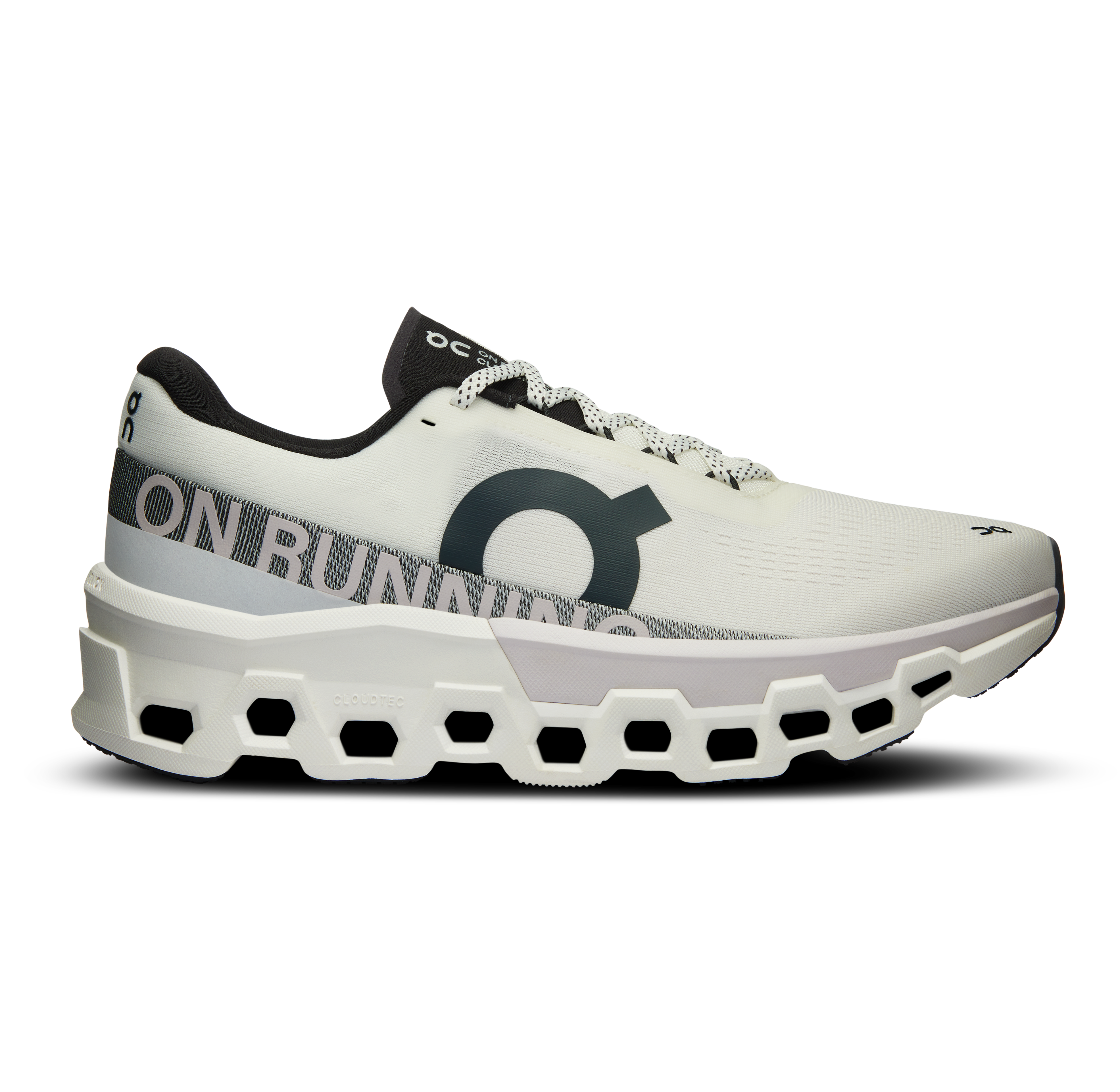 On Running Men's Cloudmonster 2 Running Shoes - White/Frost - Lightweight Cushioned Sneakers for Road Running, Jogging & Gym Workouts