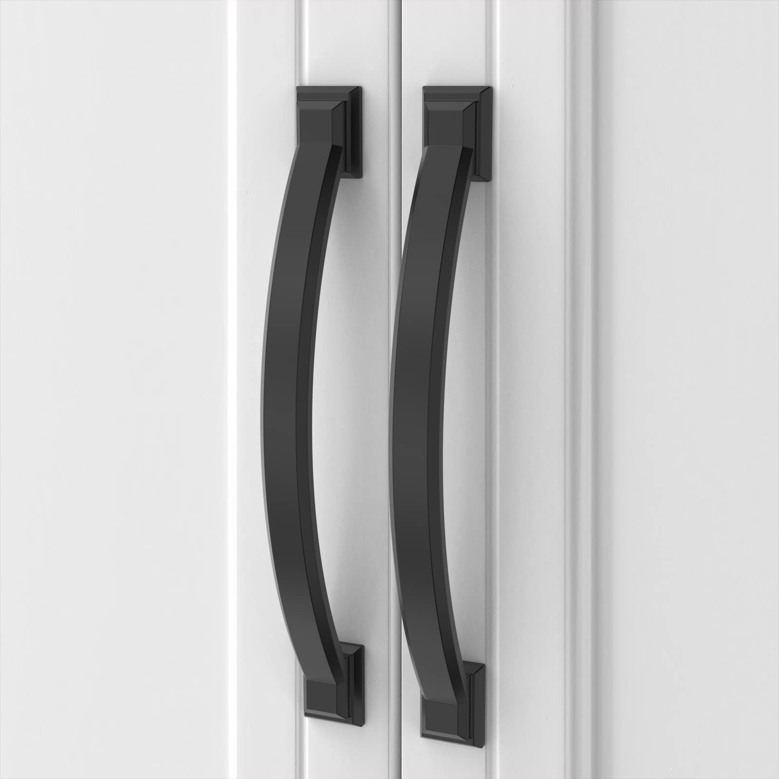 Asidrama 30 Pack 5 Inch (128mm) Matte Black Cabinet Handles - Modern Kitchen & Bathroom Drawer Pulls for Cabinets, Cupboards, Dressers & Furniture Hardware (Ideal for Home Renovation & DIY Projects)