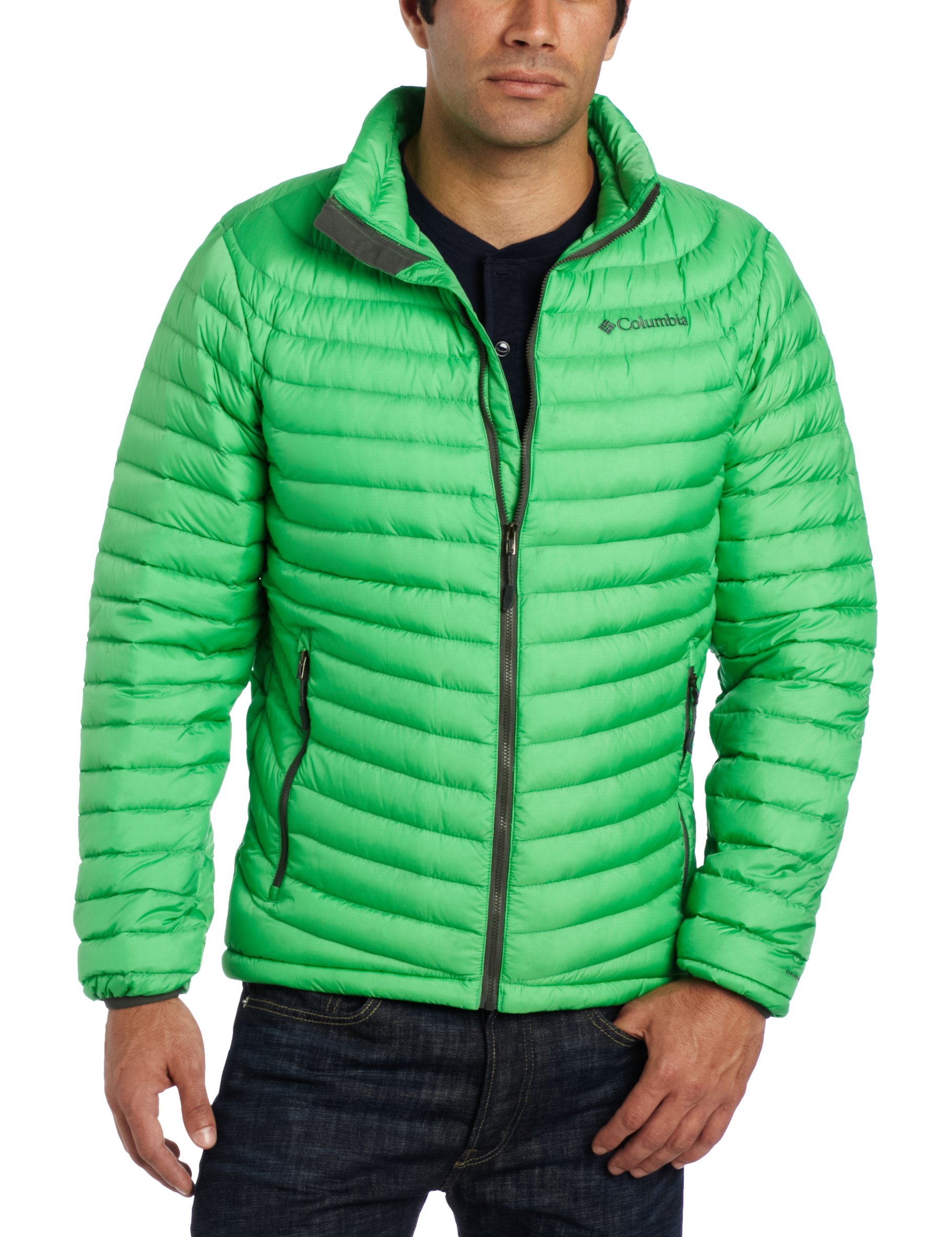 Columbia Men's Power Down Jacket - Lightweight Water-Resistant Winter Coat for Hiking, Camping & Outdoor Activities