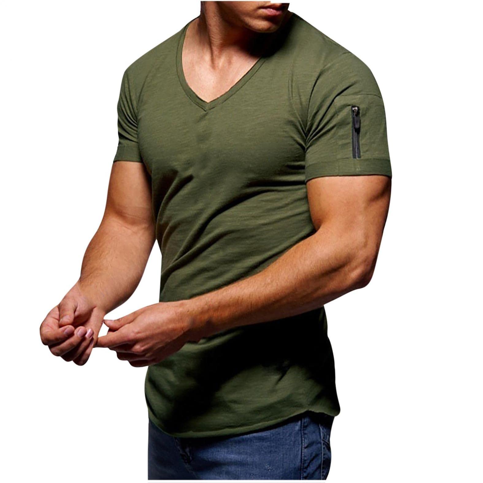 Men's Polo T-Shirts & Henley Shirts - Casual Crew Neck Short Sleeve Tees for Workout, Gym & Everyday Wear | Breathable Comfort Fit Activewear