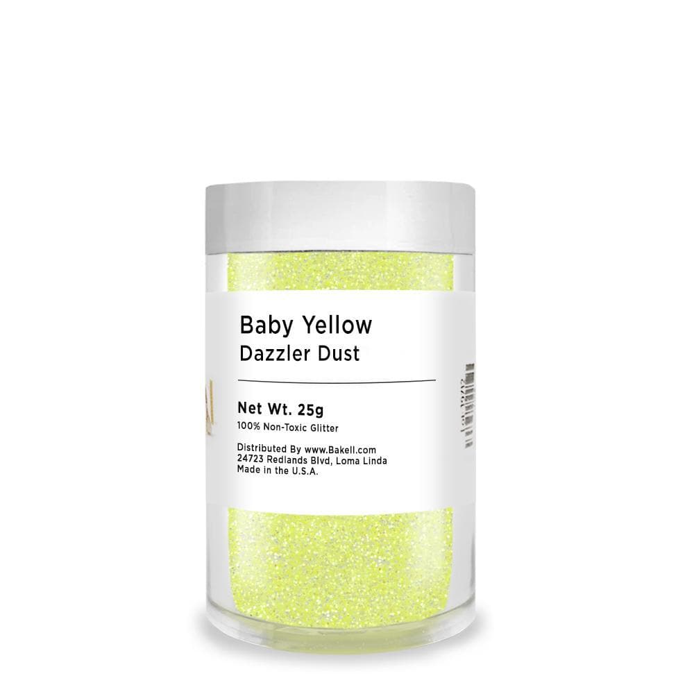 Premium Baby Yellow Dazzler Dust® - 8oz Bulk Glitter for Crafts, DIY Projects & Nail Art | Safe Non-Toxic Sparkle Powder for Slime, Resin Art & Party Decorations