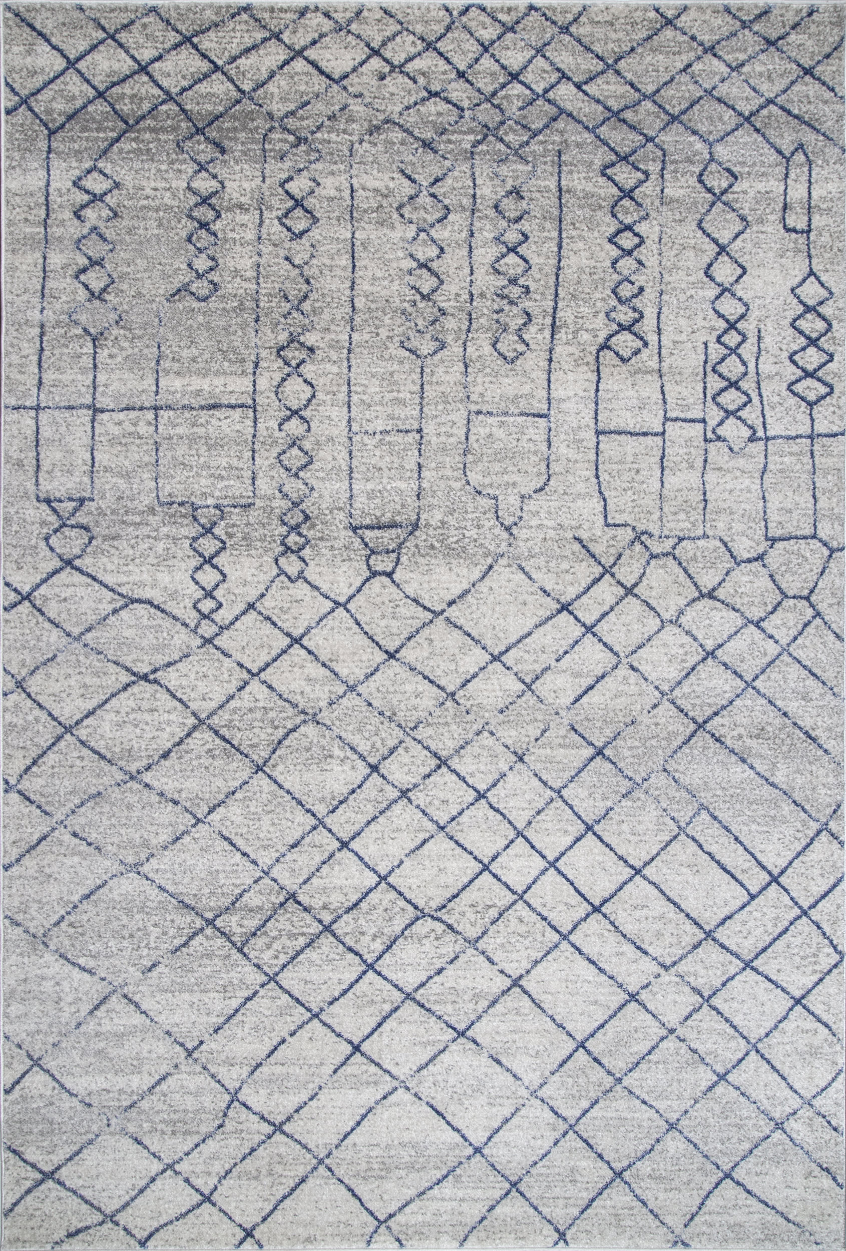 Flannery Modern Trellis Rug - Grey Area Rug for Living Room, Bedroom, Dining Room | Soft & Durable Indoor Carpet