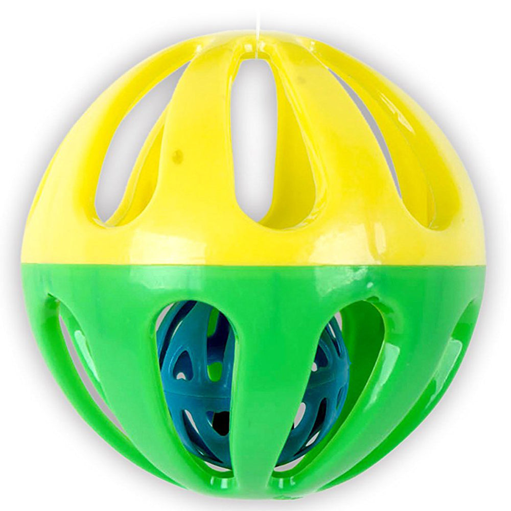 Interactive Chicken Jingle Ball Cat Toy - Colorful Squeaky Pet Play Balls for Kittens & Small Dogs - Fun Indoor/Outdoor Playtime Activity