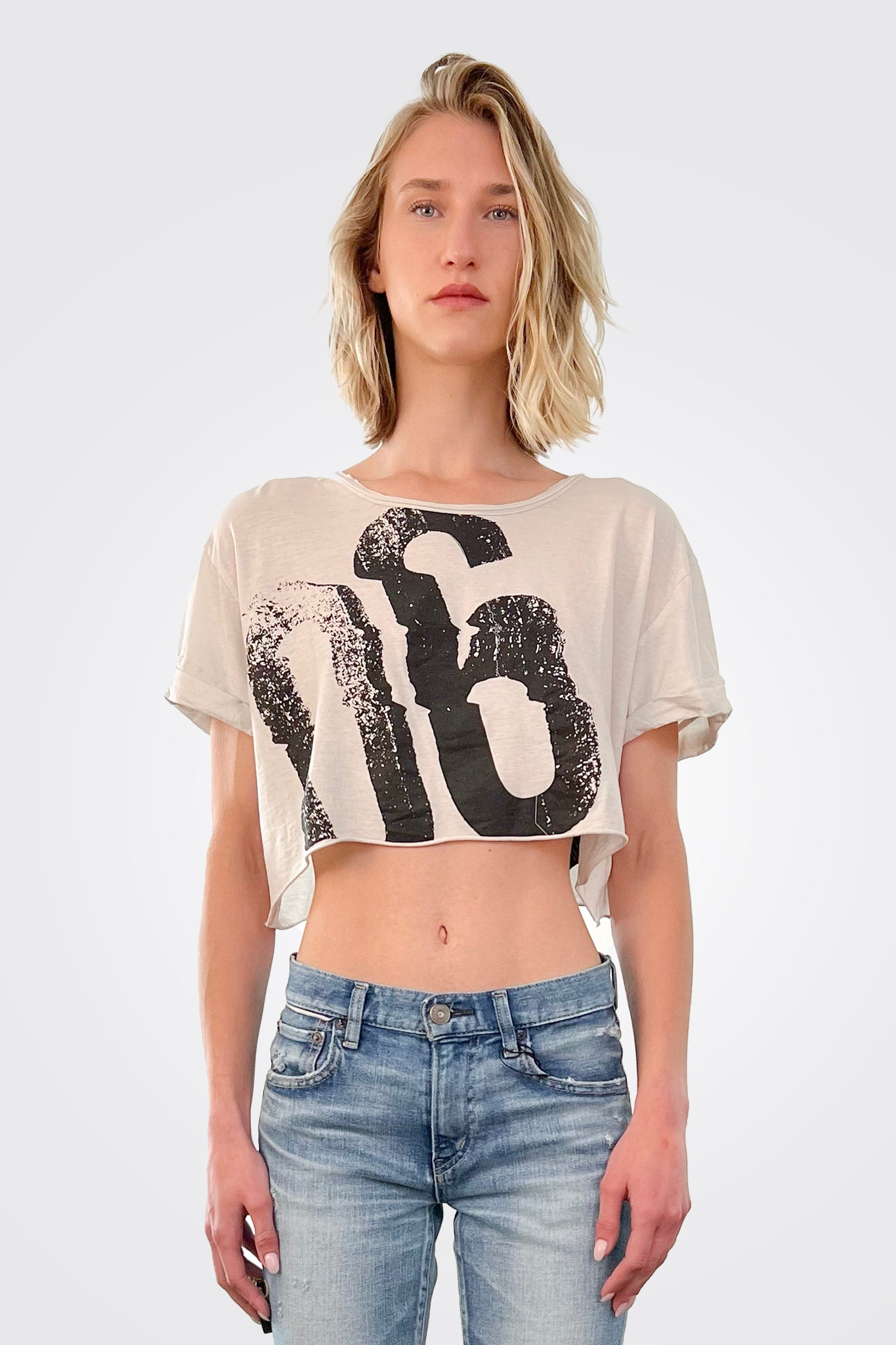 Artii Women's Crop Tee - Soft Tofu Textured Short Sleeve T-Shirt for Casual Wear, Gym, and Street Style