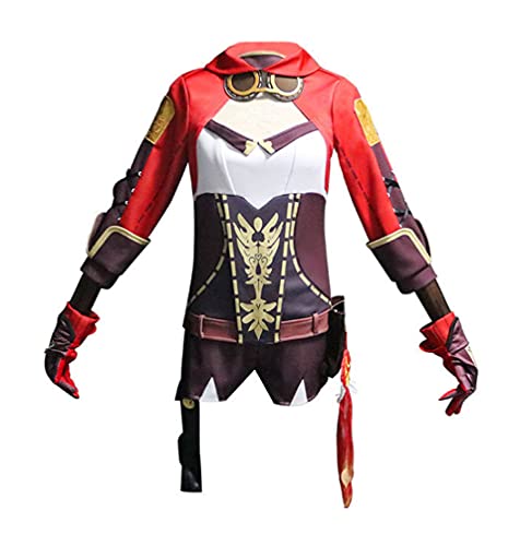 MayMaxPlay Genshin Impact Cosplay Costume Set - Amber, Venti & Keqing Character Outfits | Anime Convention, Halloween Dress Up & Cosplay Events
