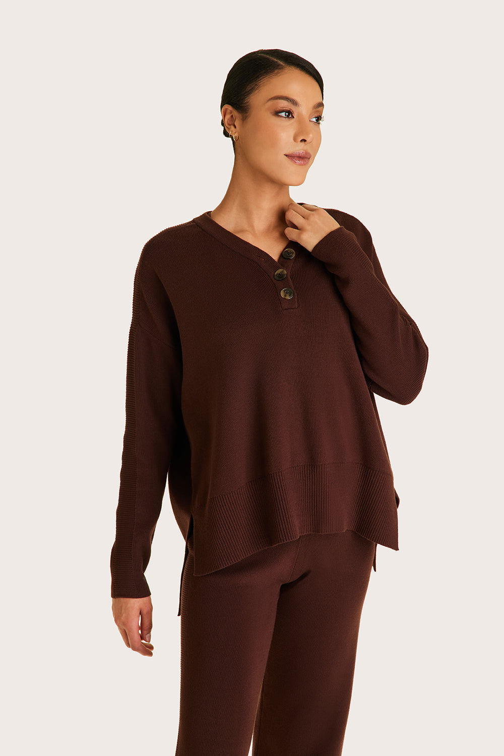 Olivia Women's Knit Sweater - Cozy Pullover for Coffee Lovers | Perfect for Casual Outings, Coffee Dates & Relaxing at Home