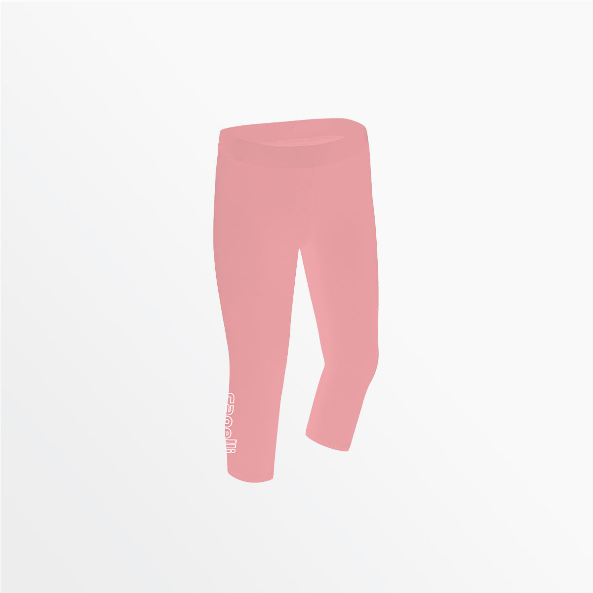 Women's Mid Rise Logo 3/4 Cotton Leggings - Comfortable Stretchy Yoga Pants for Workout, Running & Casual Wear