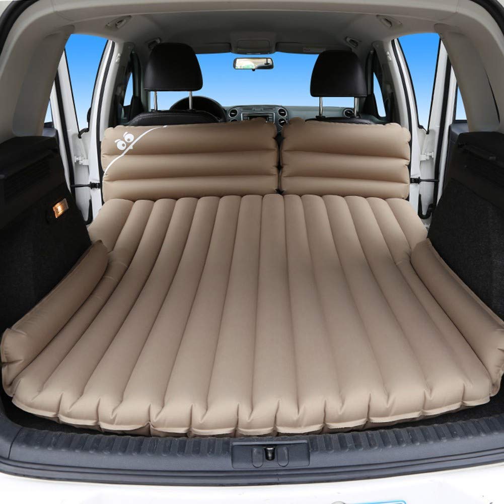 WZDD Car Air Mattress - Thickened Inflatable Car Bed for Camping & Travel | Portable with Built-in Air Pump & Soft Flocking Surface | Perfect for Road Trips, Outdoor Adventures & Backyard Lounging