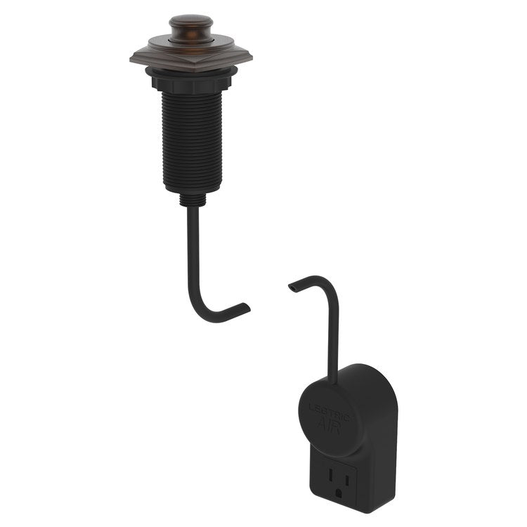Zemora Air Activation Switch Garbage Disposer with Power Adapter - Bronze Brass Finish for Kitchen Sink Waste Disposal | Perfect for Modern Home, Restaurant & Commercial Use