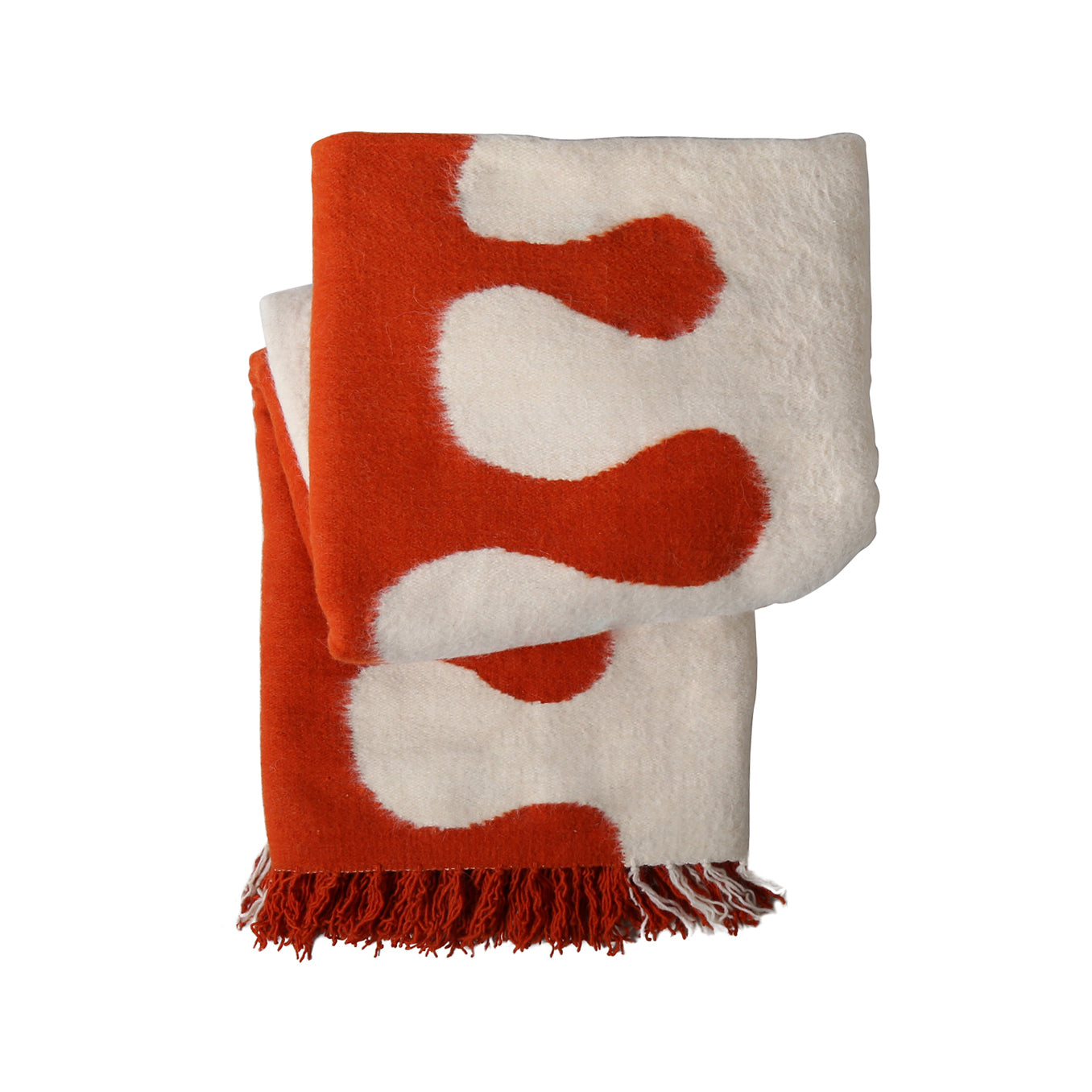 Soft Brushed Alpaca Amoeba Throw Blanket - Cozy & Warm Winter Bedding for Couch, Bed, or Sofa - Perfect for Home Decor, Gifts, and Relaxation