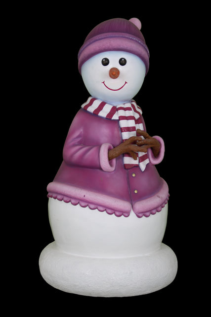 5 Pack Snow Woman Christmas Decorations - Elegant Winter Snow Lady Figurines for Holiday Home Decor, Xmas Tree Ornaments, and Festive Party Centerpieces