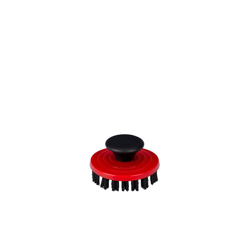 Le Creuset 3.25 Quart Nylon Cleaning Brush - Cherry Red | Safe for Nonstick Cookware & Cast Iron | Perfect for Pots, Pans & Dutch Ovens
