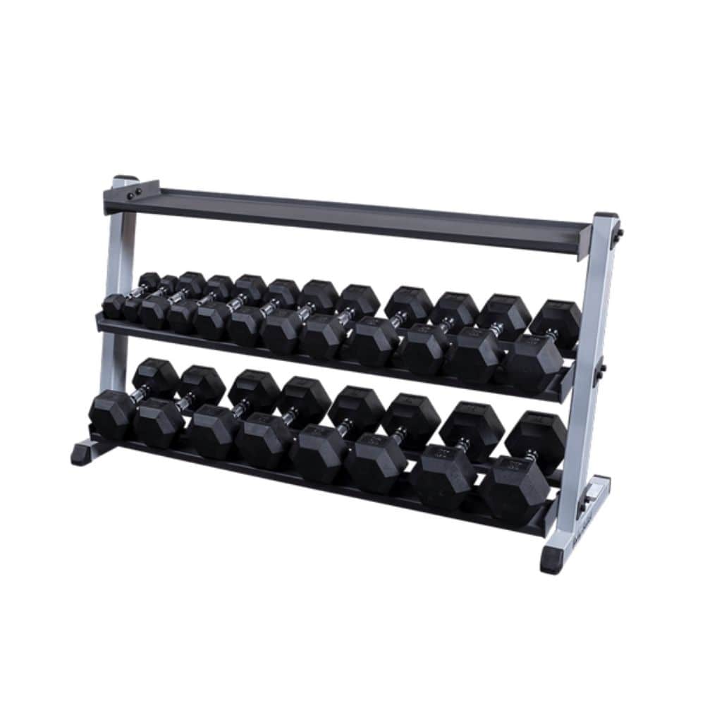 Body Solid GKRT6 Kettlebell Shelf - Heavy Duty Storage Rack for Home Gym & Fitness Equipment - Perfect for Organizing Dumbbells, Kettlebells & Weights