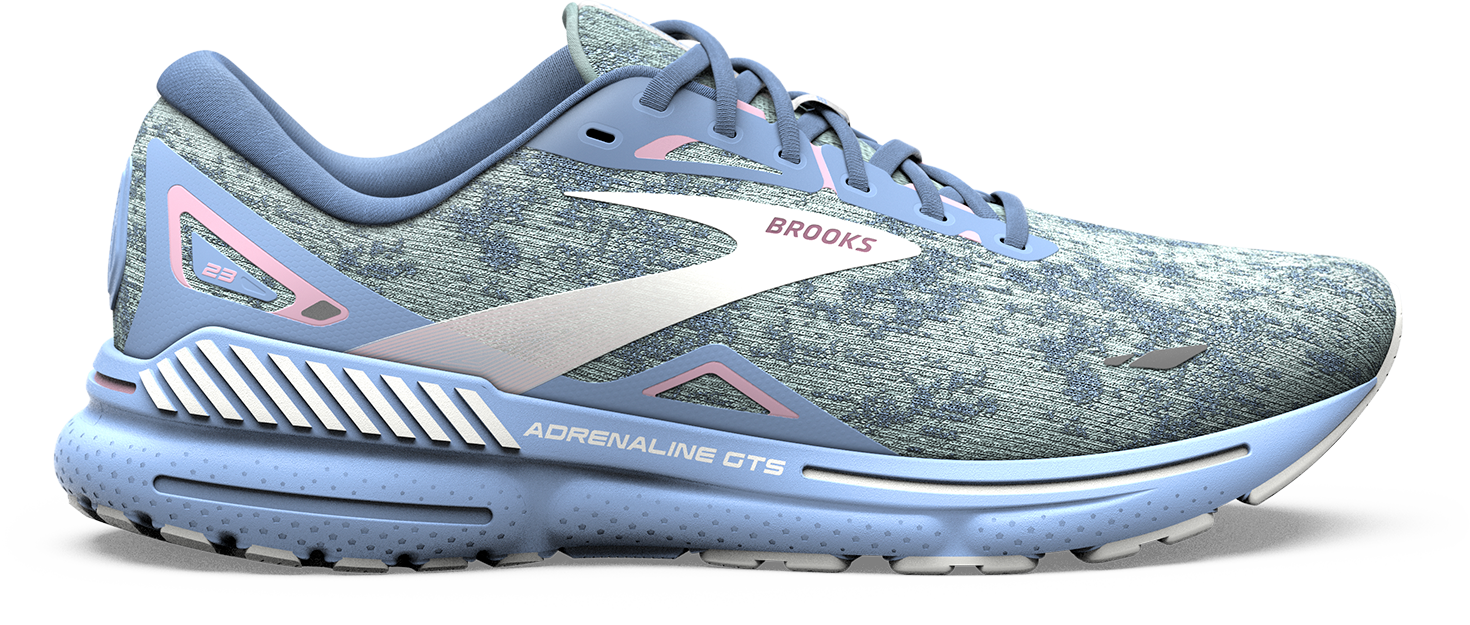 Women's Running Shoes Adrenaline GTS 23 - Lightweight Supportive Sneakers for Jogging & Training (Blue/Open Air/Pink) | Perfect for Road Running, Gym Workouts & Daily Walking