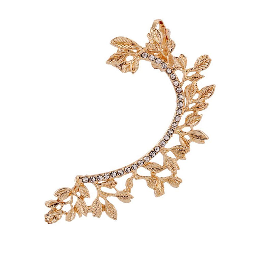 Galaxia Air Crystals Ear Cuff Hoop - Hypoallergenic Climber Earrings for Parties
