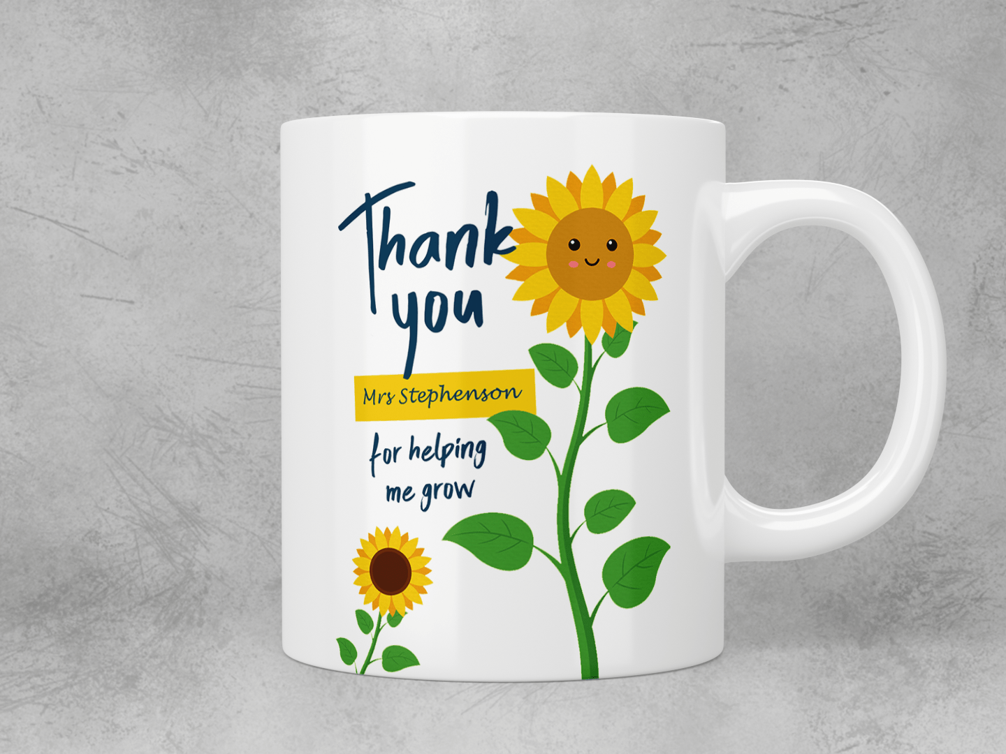 Personalized Thank You Teacher Mug - Custom Appreciation Gift for Educators, Mentors & Coaches - Perfect for Teacher Appreciation Week, Retirement & End of Year Gifts