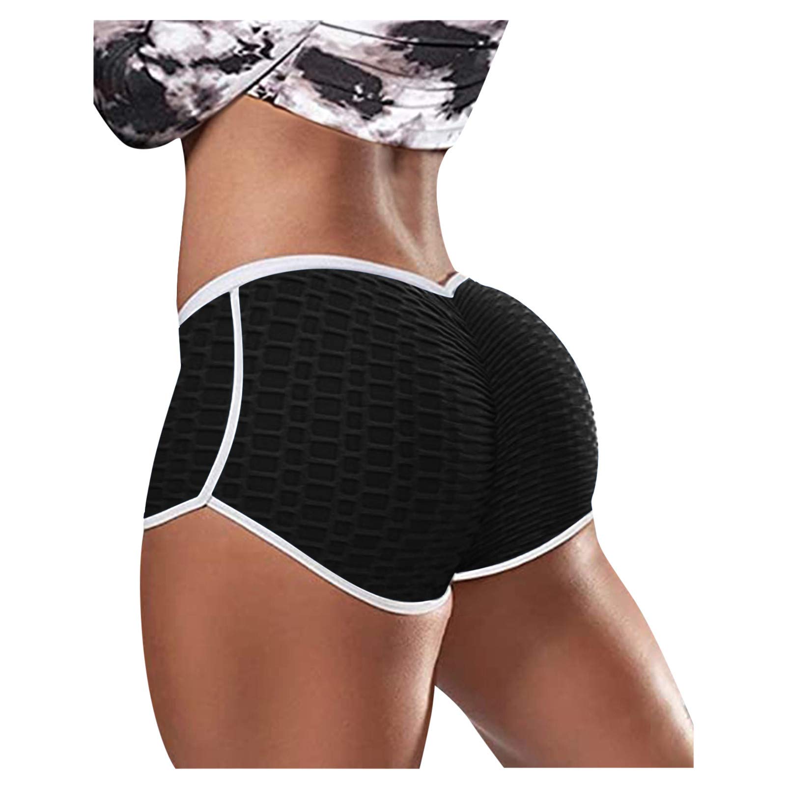 High Waisted Yoga Shorts for Women - Tummy Control & Butt Lifting - Gym & Running