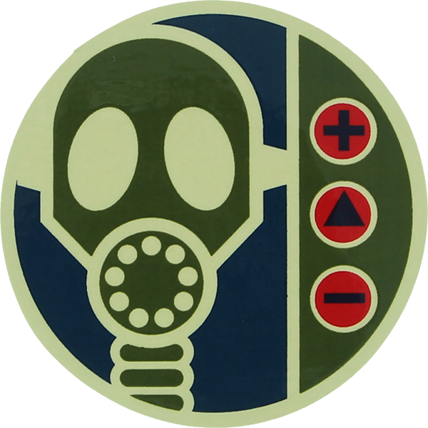 Alien Workshop Gas Mask Decal Single - Premium Skateboard Sticker for DIY Customization - Perfect for Skateboard Decoration, Laptop Stickers & Urban Streetwear Style