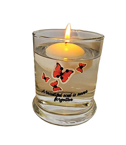 Memorial Candle Holder - Sympathy Gift for Loss, Condolences Keepsake, Votive Candle Centerpiece for Funeral, Memorial Service, or Home Remembrance