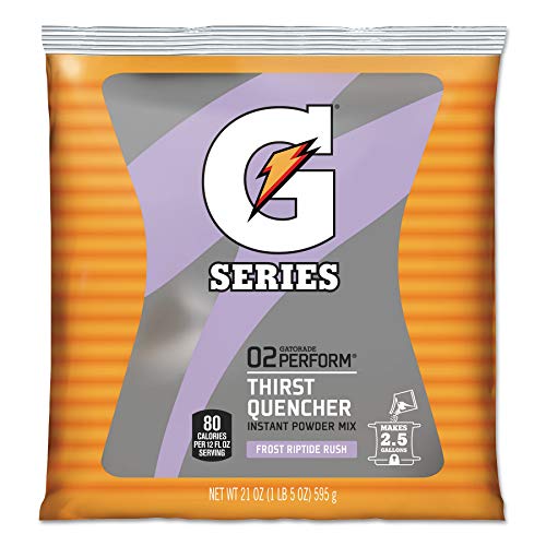 Gatorade Original Powdered Drink Mix - Riptide Rush Flavor, 21 Oz (32 Packets per Carton) | Electrolyte Replenishment for Athletes & Workout Recovery