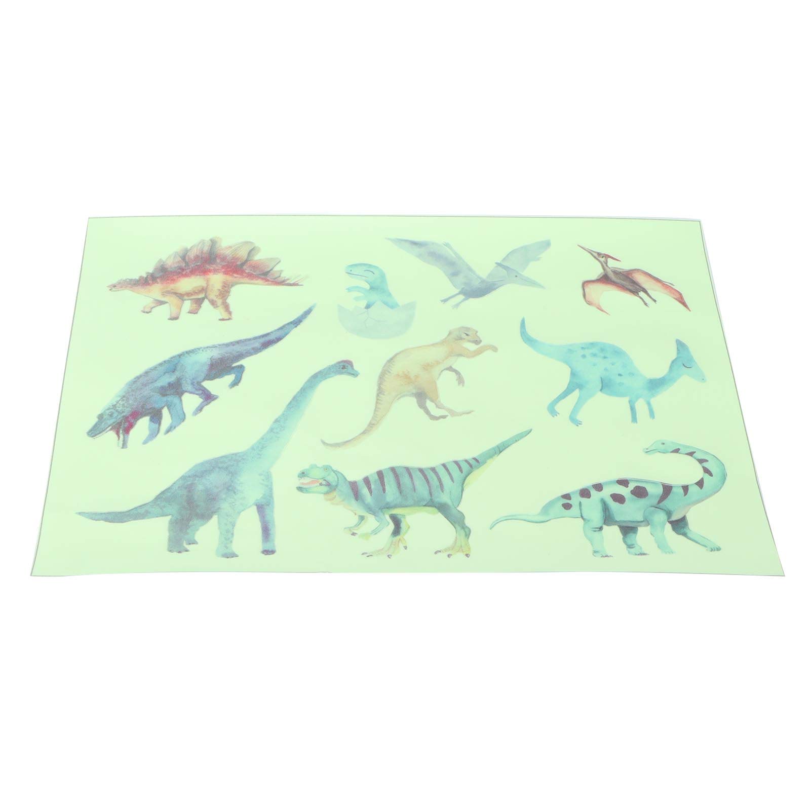 Safe Self-Adhesive Cartoon Dinosaur Wall Sticker for Kids Bedroom, Nursery, Playroom Decor