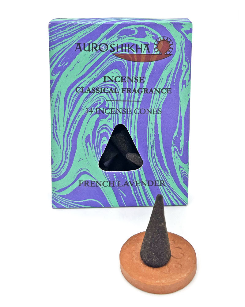 Premium French Lavender Incense Cones - Pack of 14 | Natural Aromatherapy for Relaxation, Meditation & Home Fragrance | Perfect for Yoga, Spa & Stress Relief